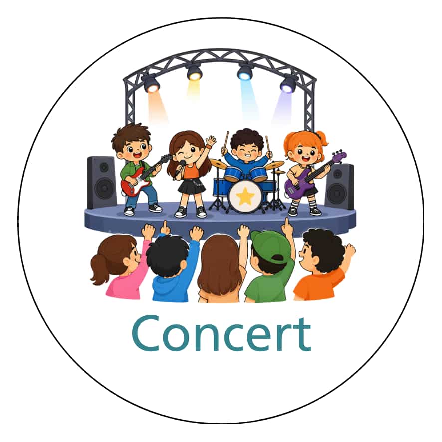 Magnetisch pictogram Concert