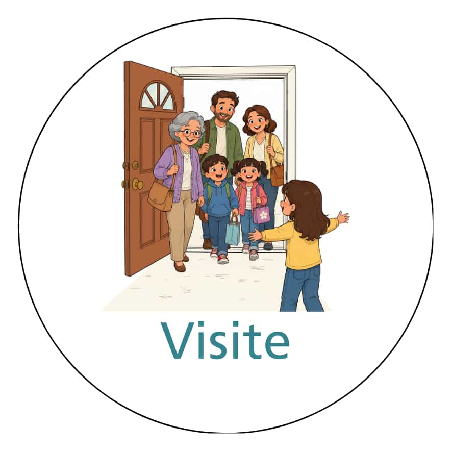 Magnetisch pictogram Visite
