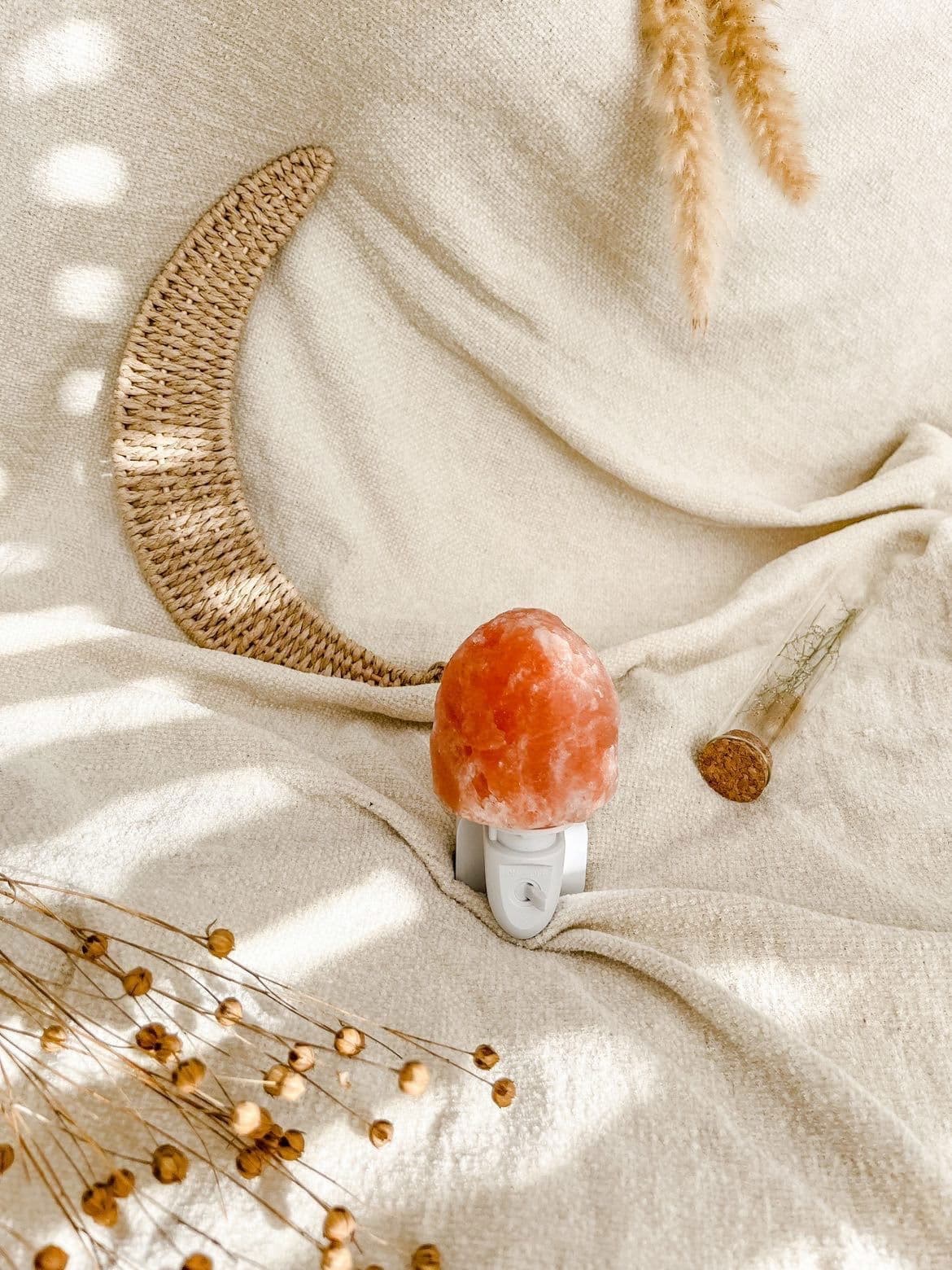 Nachtlampje Himalaya zout - Oranje