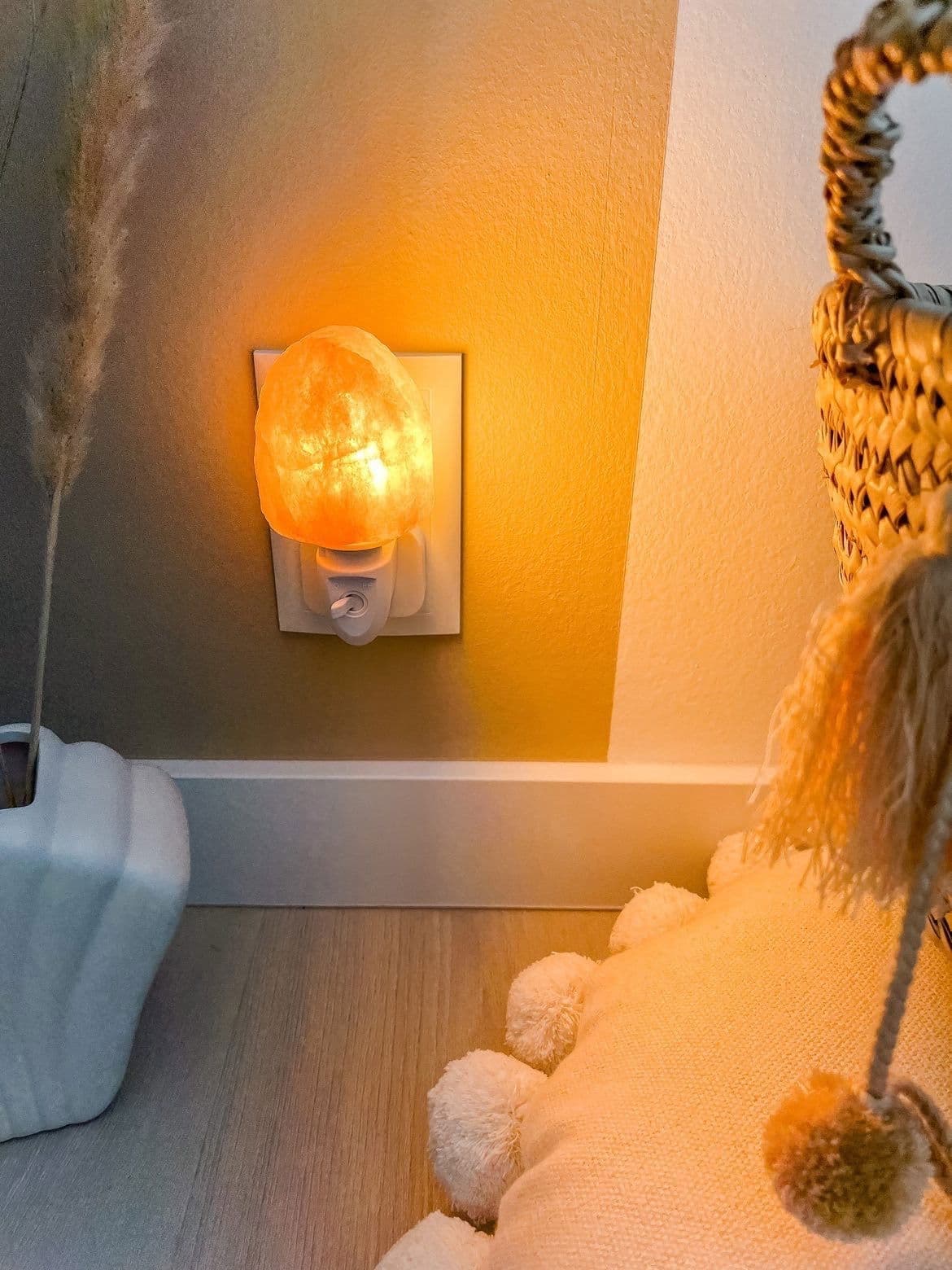 Nachtlampje Himalaya zout - Oranje