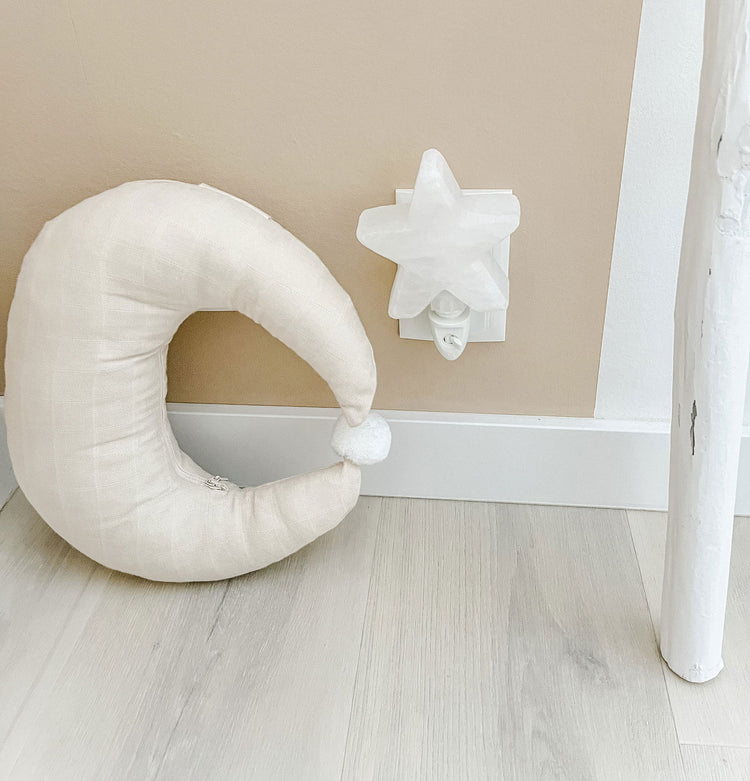 Nachtlampje Himalaya zout - Wit ster - yourlittlefamily-nl - 