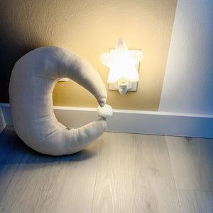 Nachtlampje Himalaya zout - Wit ster - yourlittlefamily-nl - 