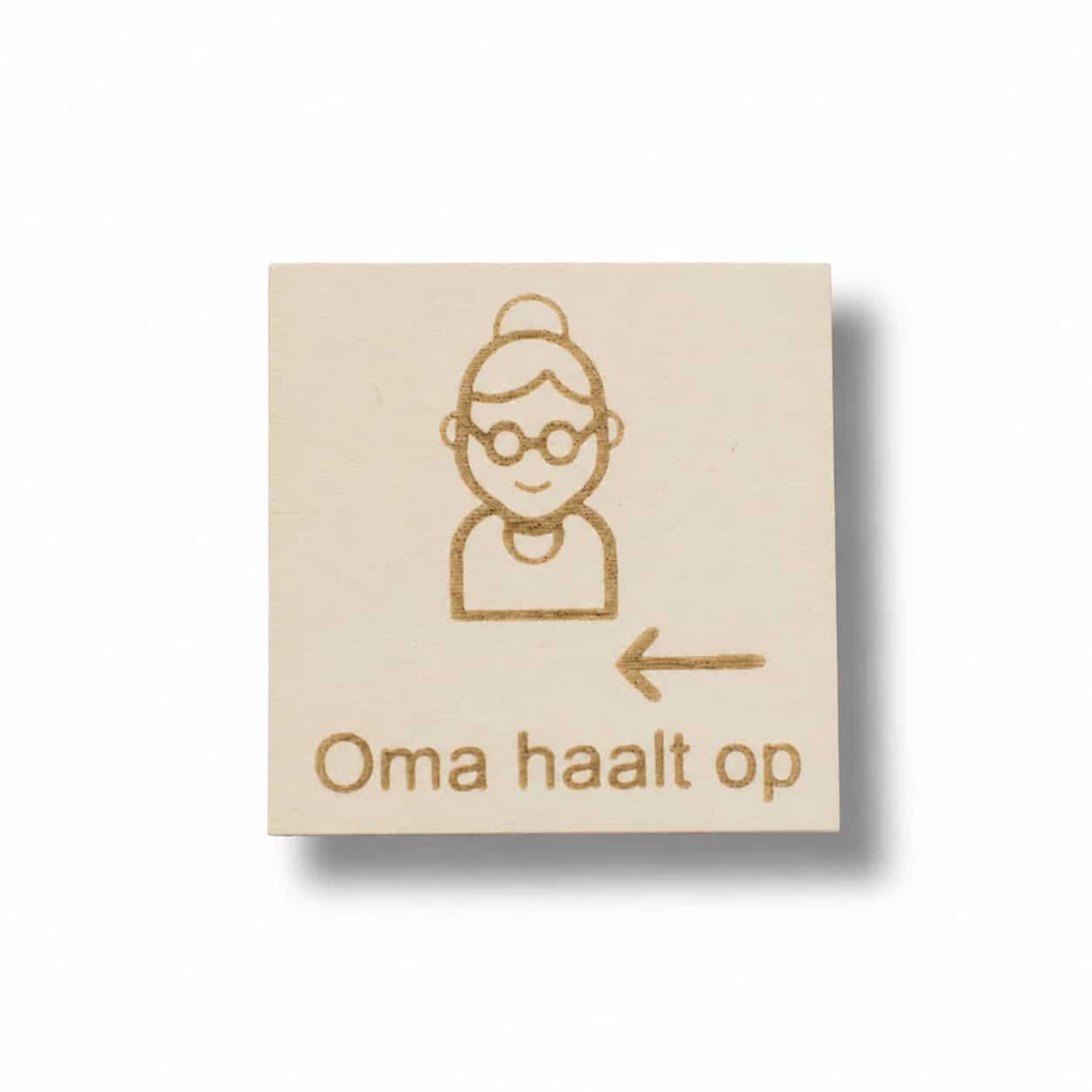 Pictogram Oma haalt op