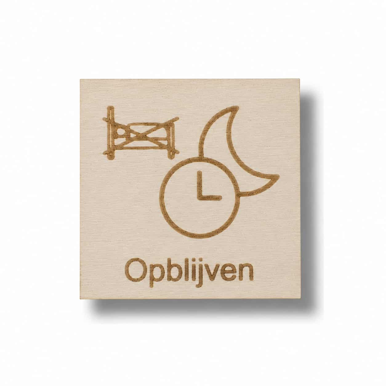 Pictogram Opblijven