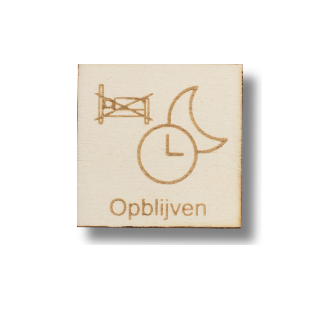 Pictogram Opblijven