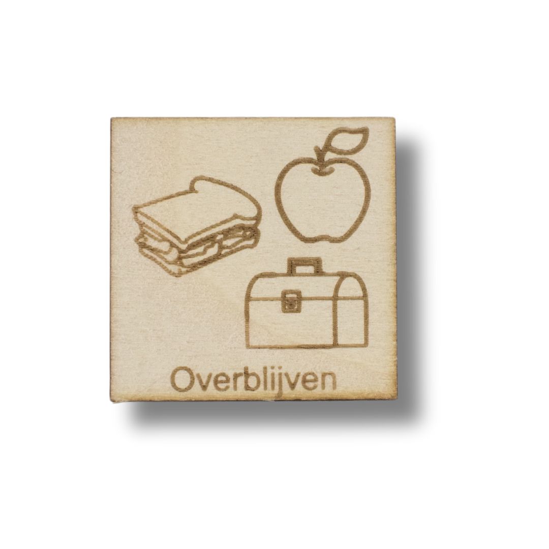 Pictogram Overblijven