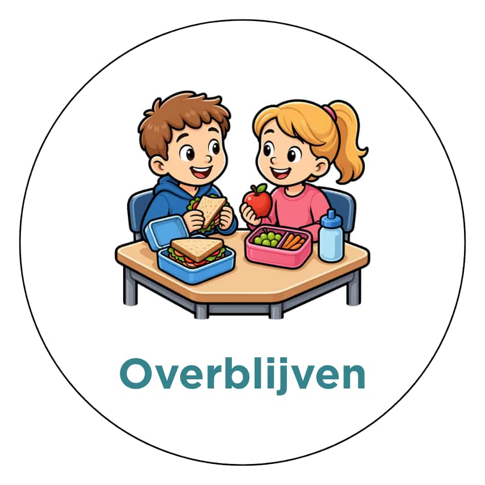 Magnetisch pictogram Overblijven