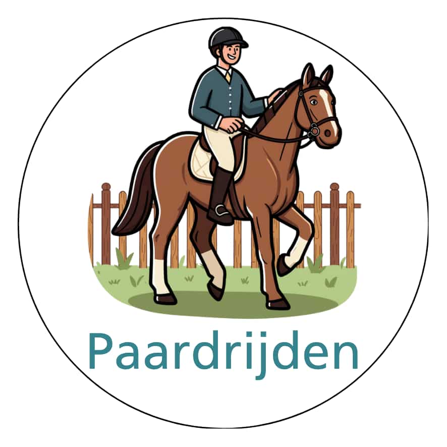 Magnetisch pictogram Paardrijden