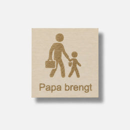 Pictogram Papa Brengt – Routine & Veiligheid Kind