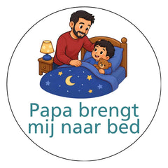 Papa brengt mij naar bed A