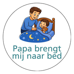 Papa brengt mij naar bed B