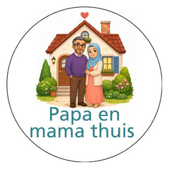 Papa en mama thuis A
