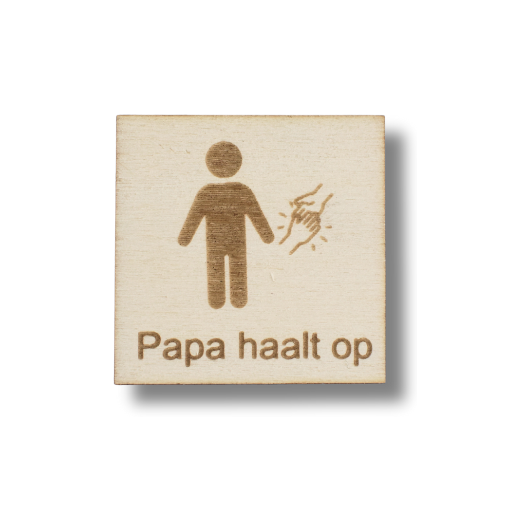 Pictogram Papa haalt op