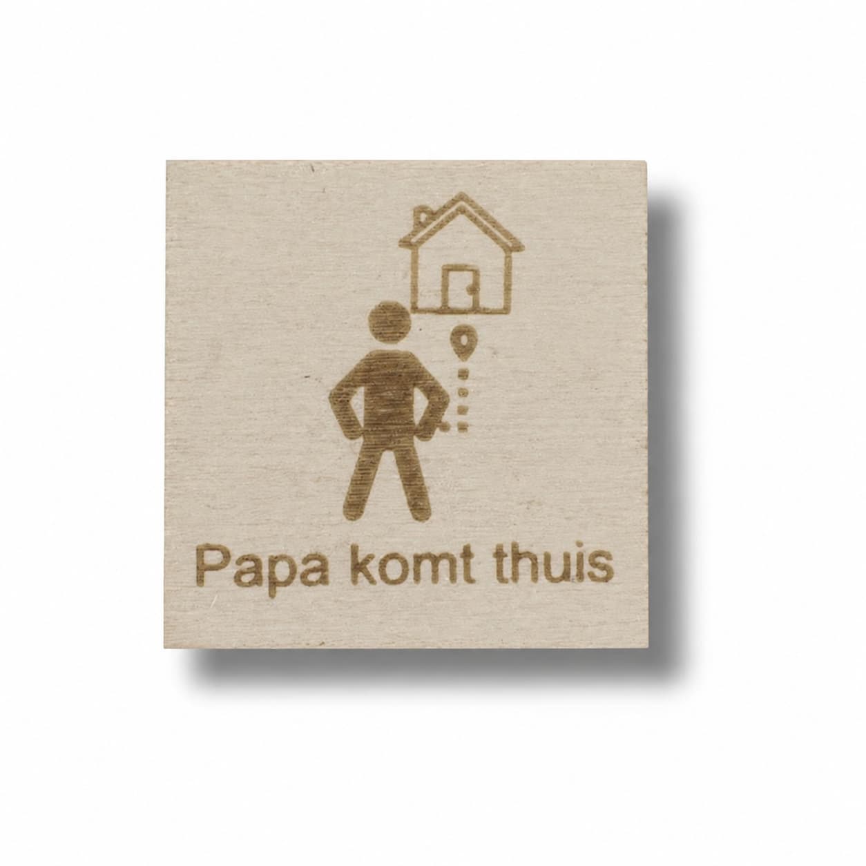 Pictogram Papa komt thuis