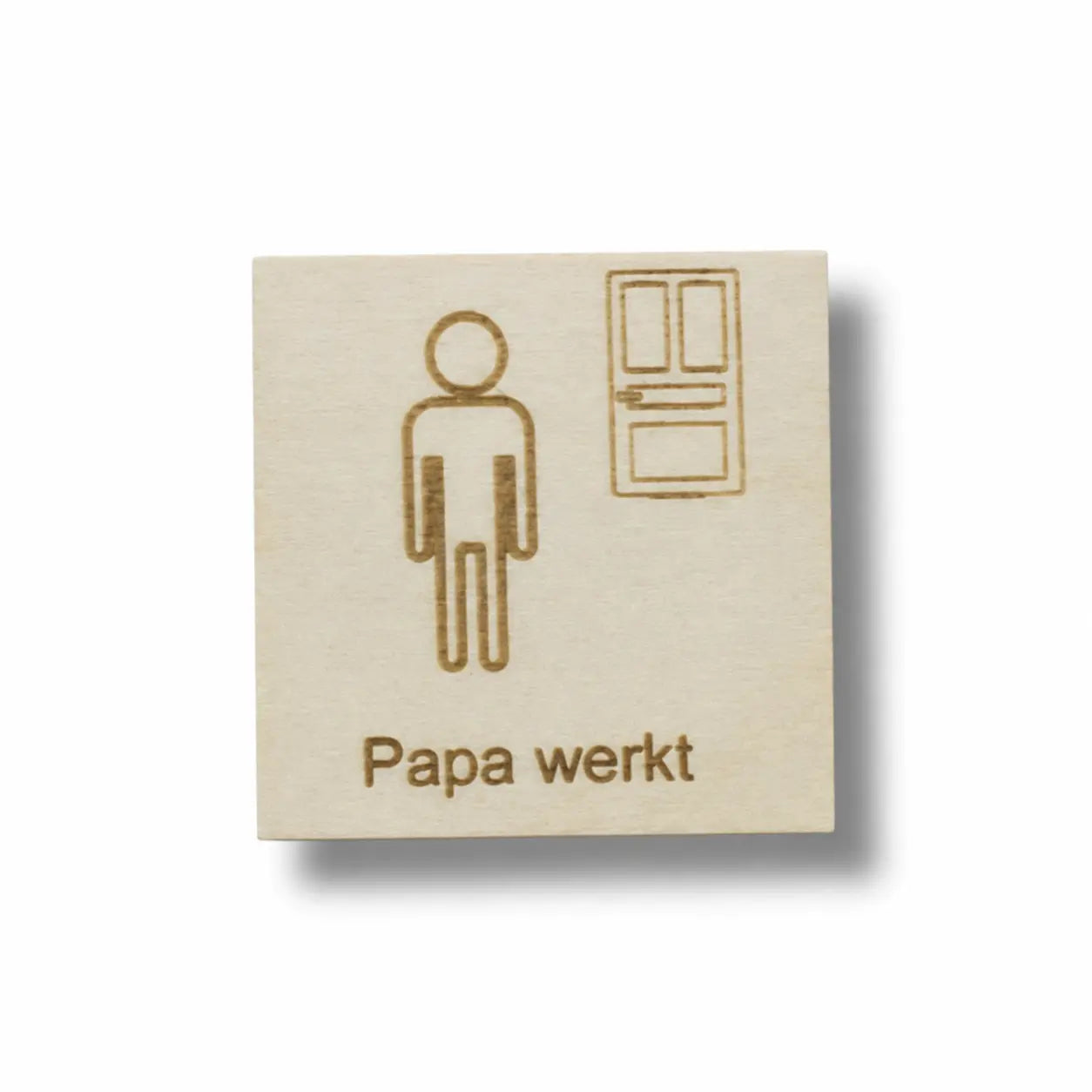 Pictogram Papa werkt