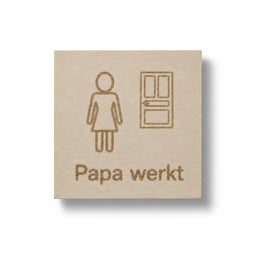 Pictogram Papa werkt