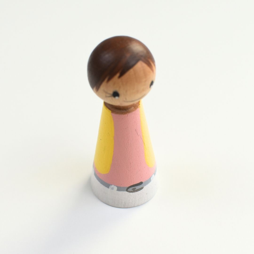 Pegdoll Moeder Bruin haar