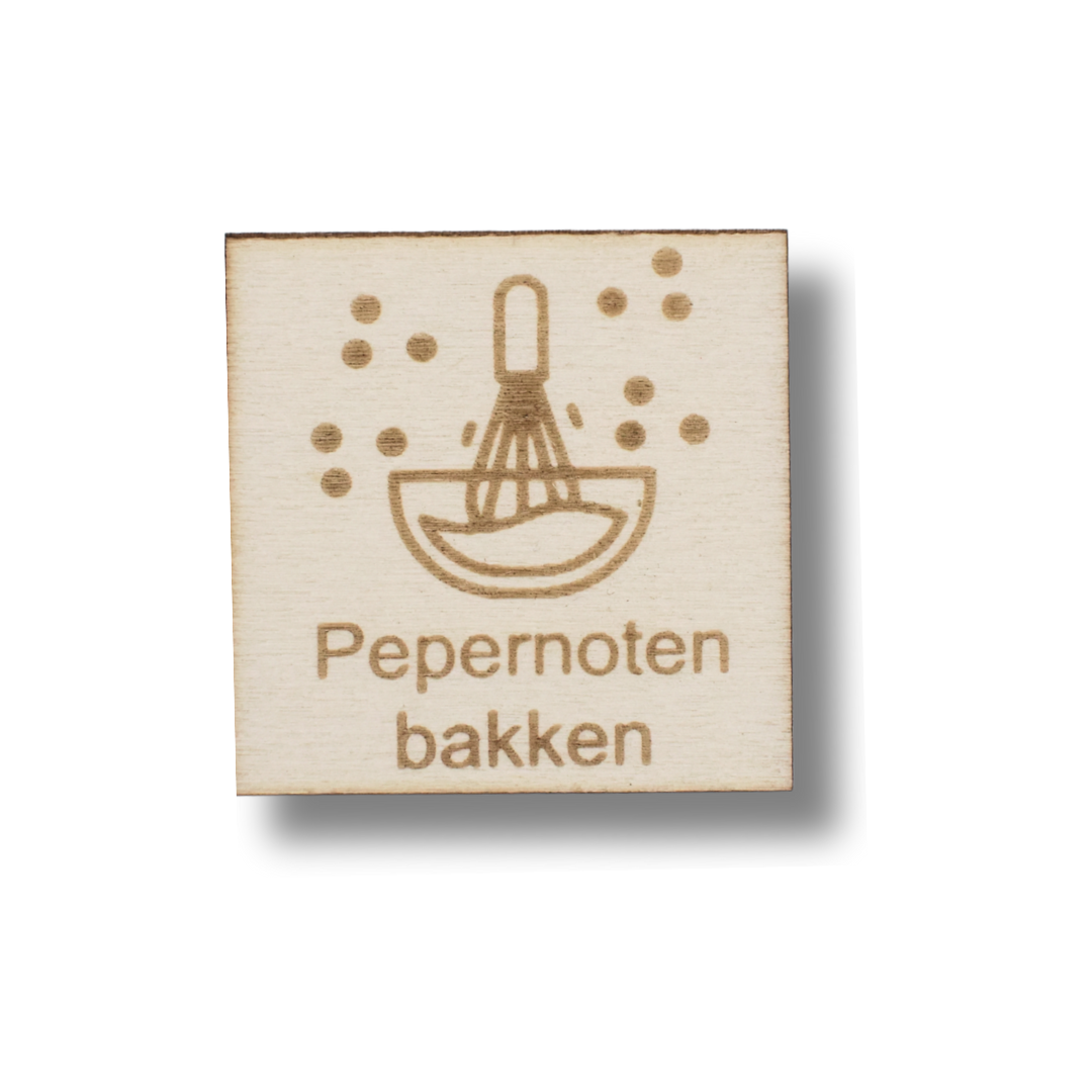 Pictogram Pepernoten bakken