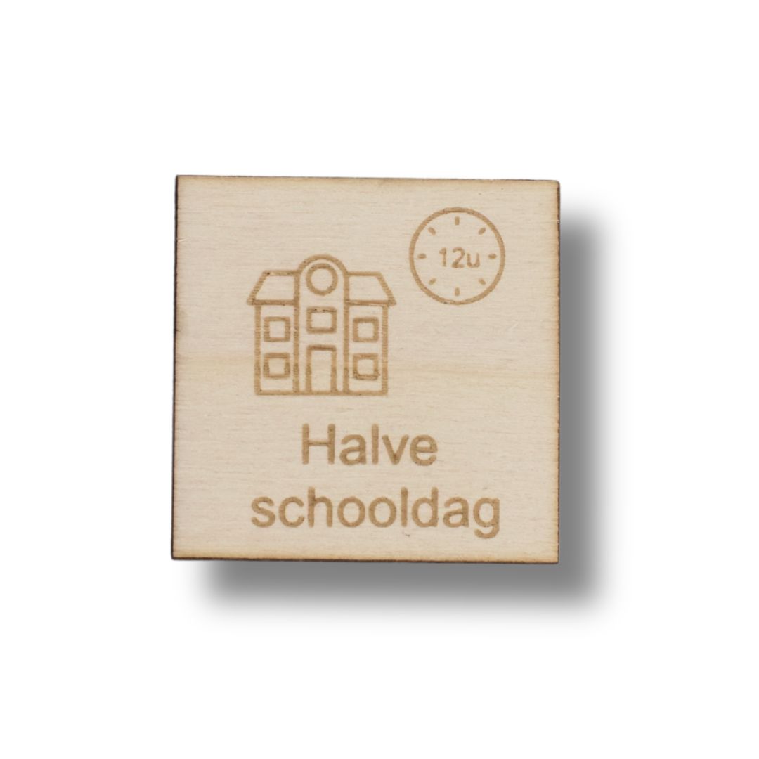 Pictogram Halve schooldag