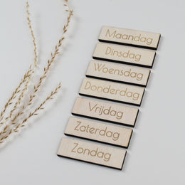 Dagen van de week pictogrammen