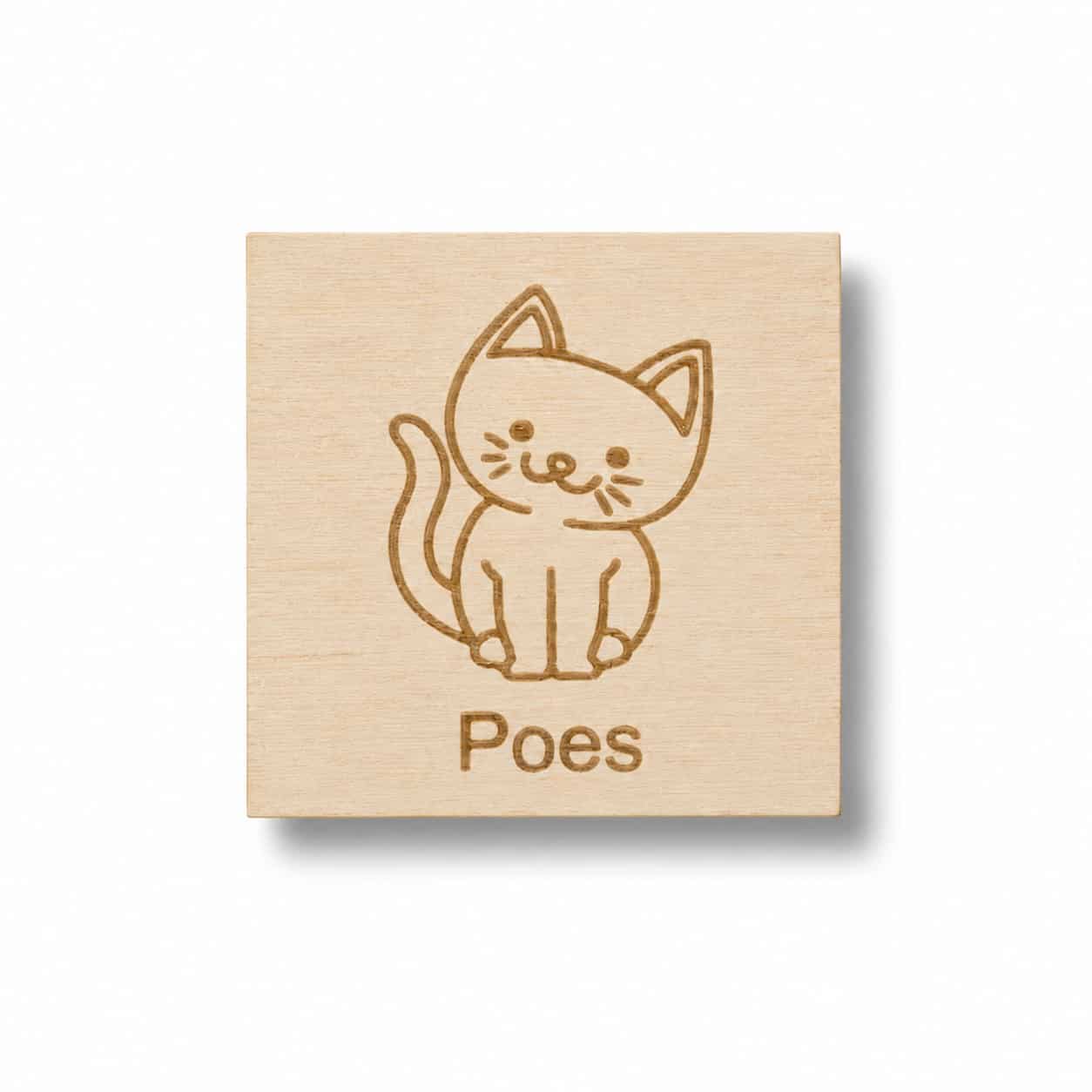 Pictogram poes voor de weekplanner

