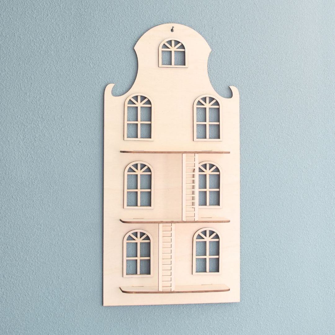 Wandpoppenhuis – Klassiek Grachtenpand (trap)