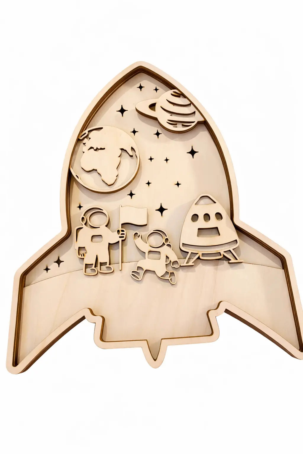 Houten Wanddecoratie – Raket