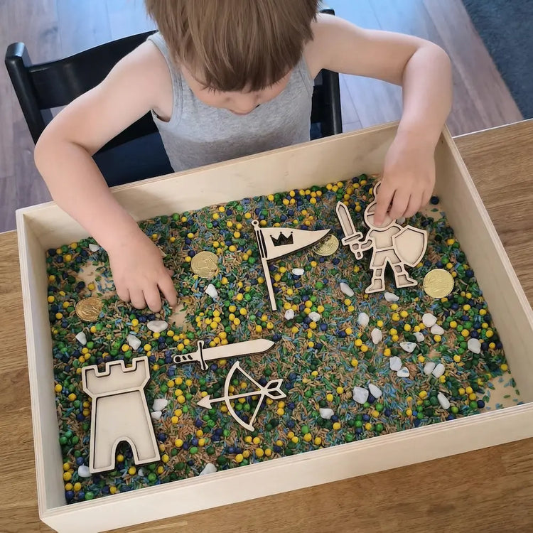 Thema ridders en kastelen speelbak