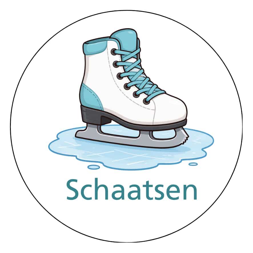 Magnetisch pictogram Schaatsen