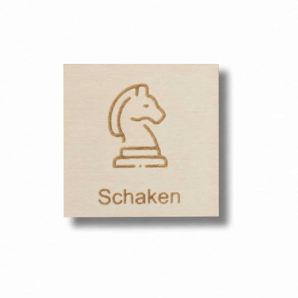 Pictogram schaken voor weekplanner en dagplanner