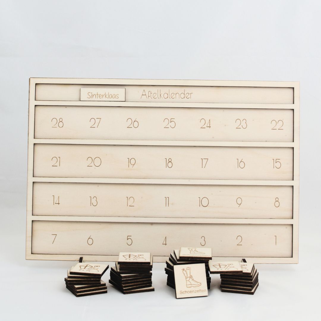 Sinterklaas Aftelkalender – Tel samen af naar pakjesavond