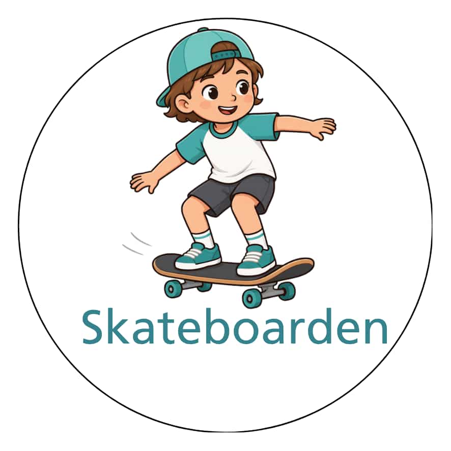 Magnetisch pictogram Skateboarden