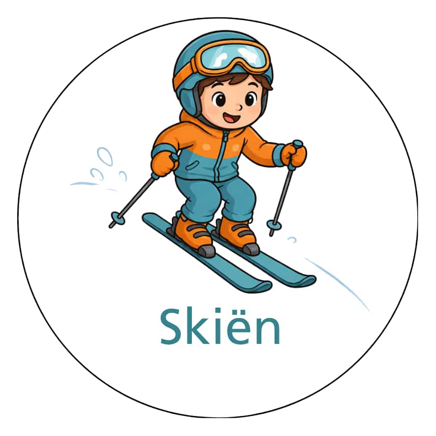 Magnetisch pictogram Skiën
