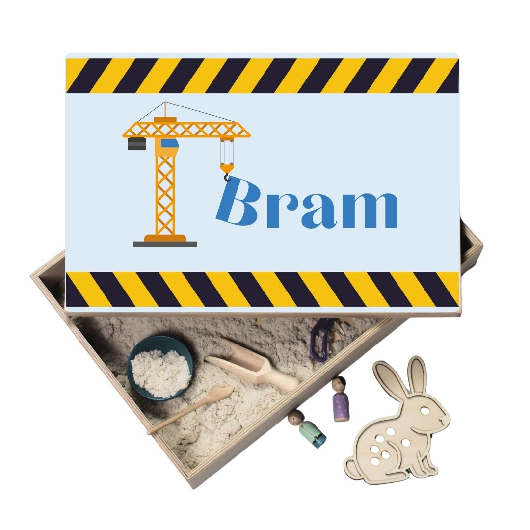 Houten speelbak met deksel Constructie (Bram)