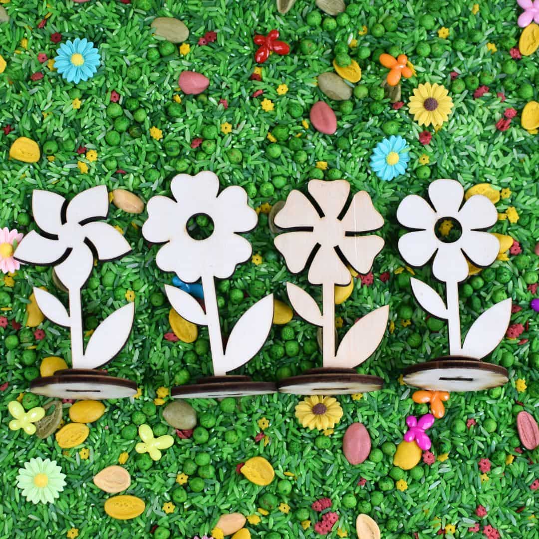 Speelfiguren bloemen