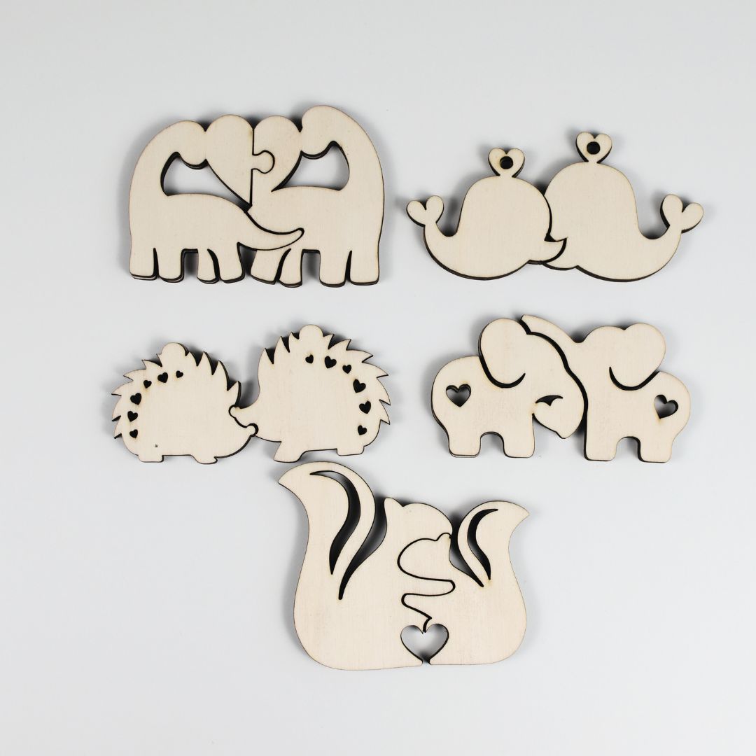 Speelfiguren Dierenduo's Setje A