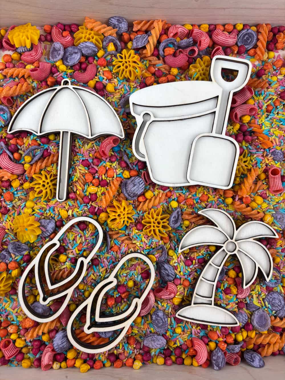 Houten Zomer speelfiguren