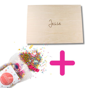 Houten Speelbak + 1 kg high tea Mix SET Korting