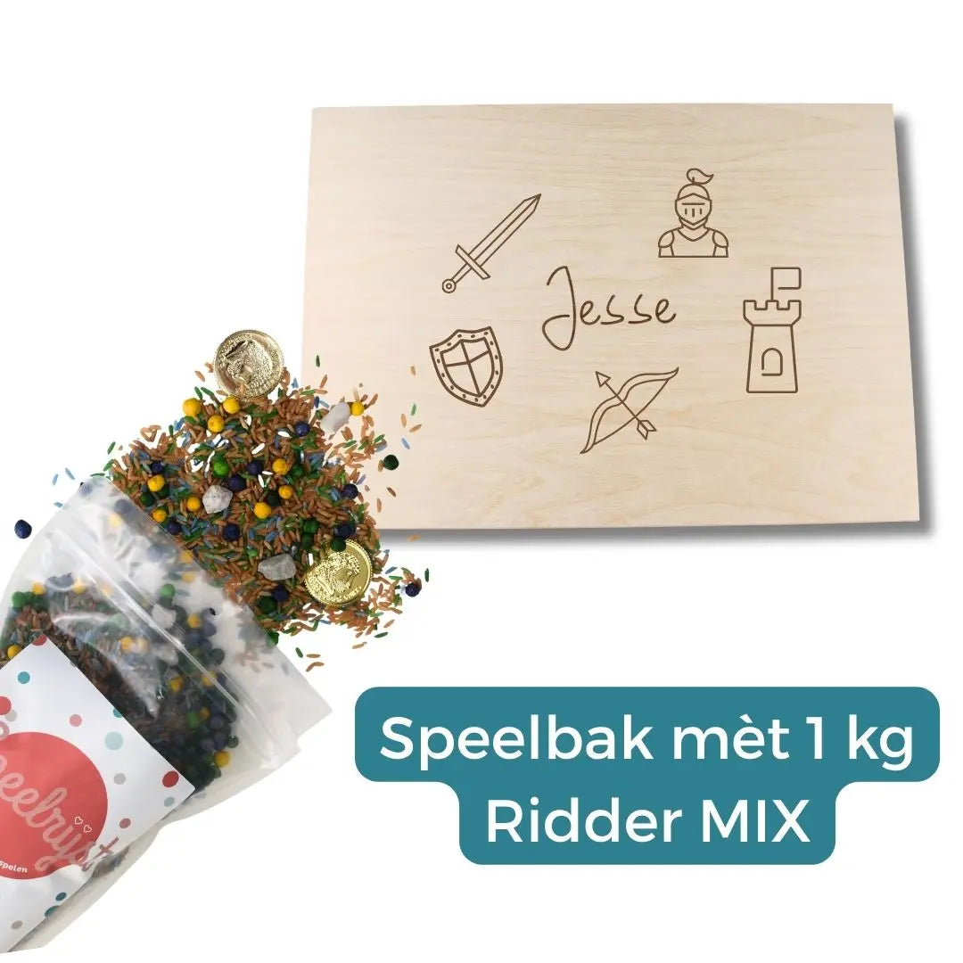 Houten Speelbak + 1 kg Ridder Mix SETKorting