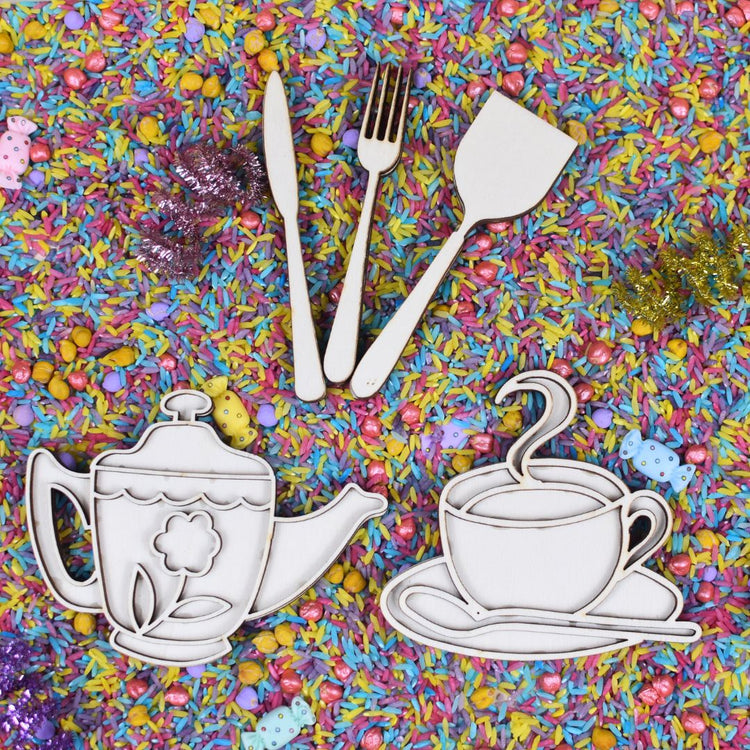 Houten Speelfiguren High Tea