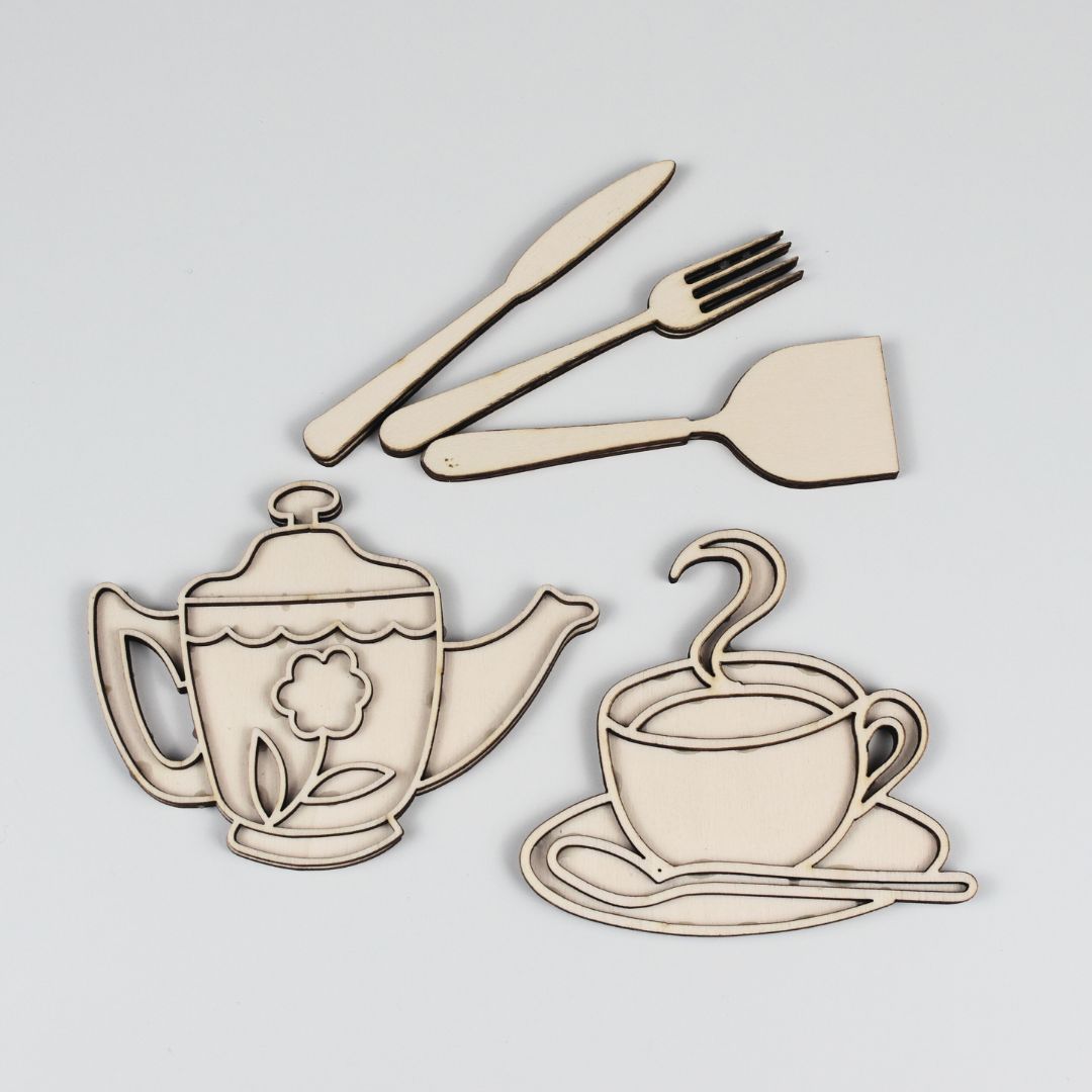 Houten Speelfiguren High Tea