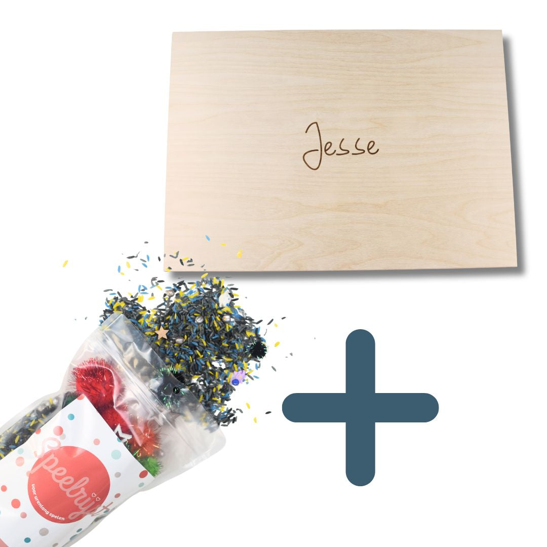 Houten Speelbak + 1 kg ruimte Mix SET Korting