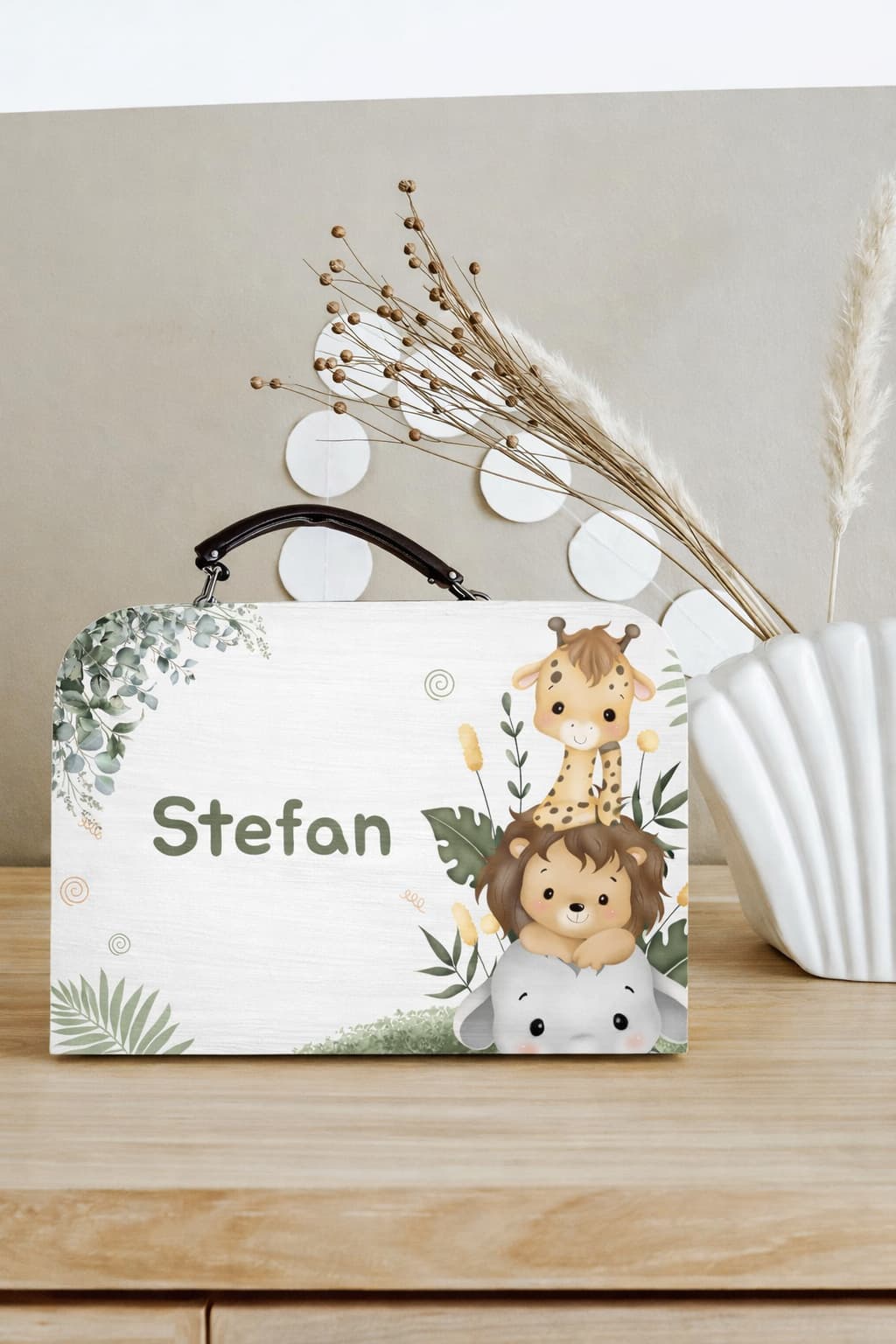 Koffertje dieren met eigen naam (Stefan)