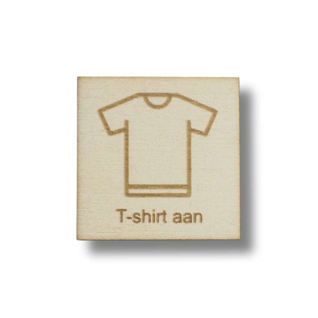 Pictogram T-shirt aan