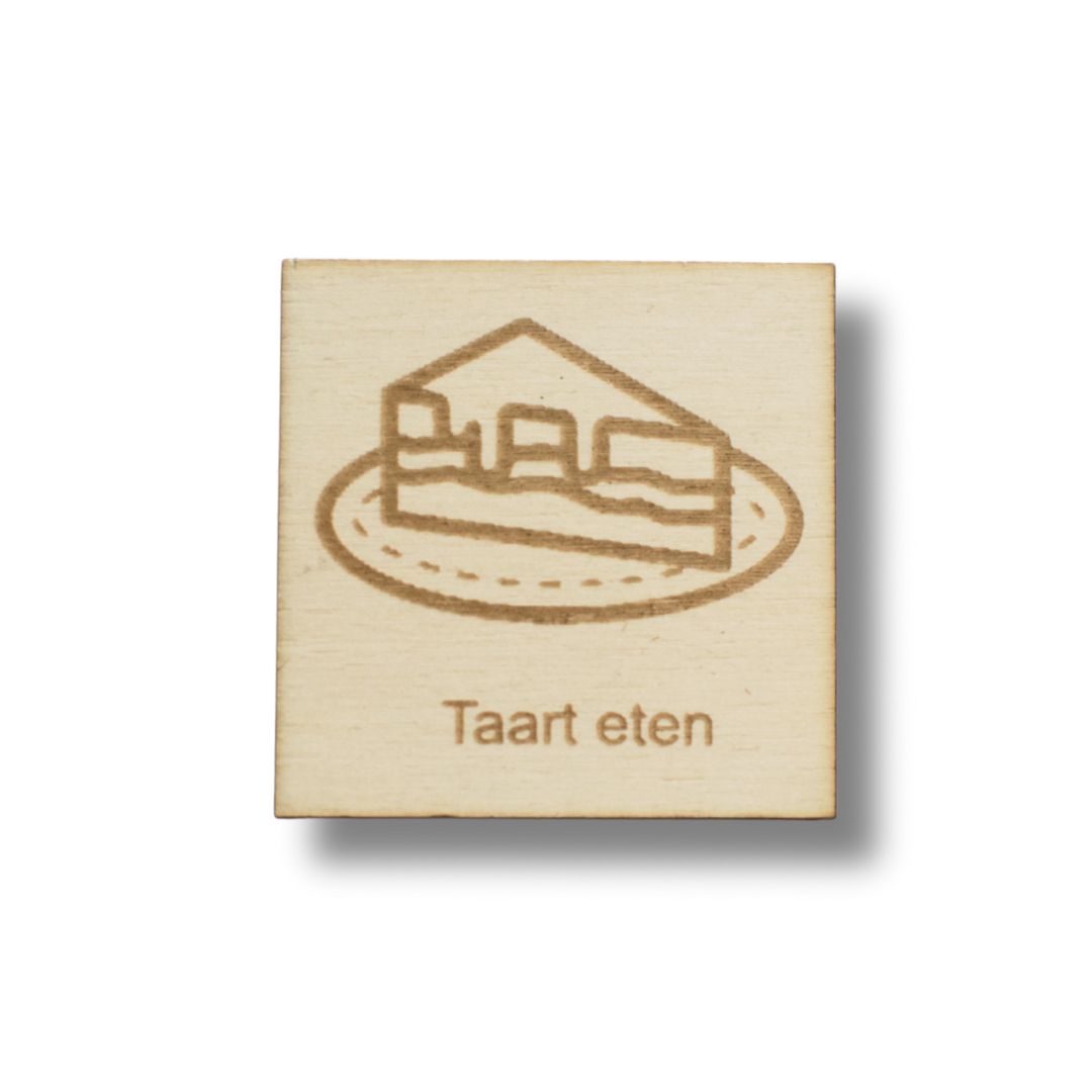 Pictogram Taart eten