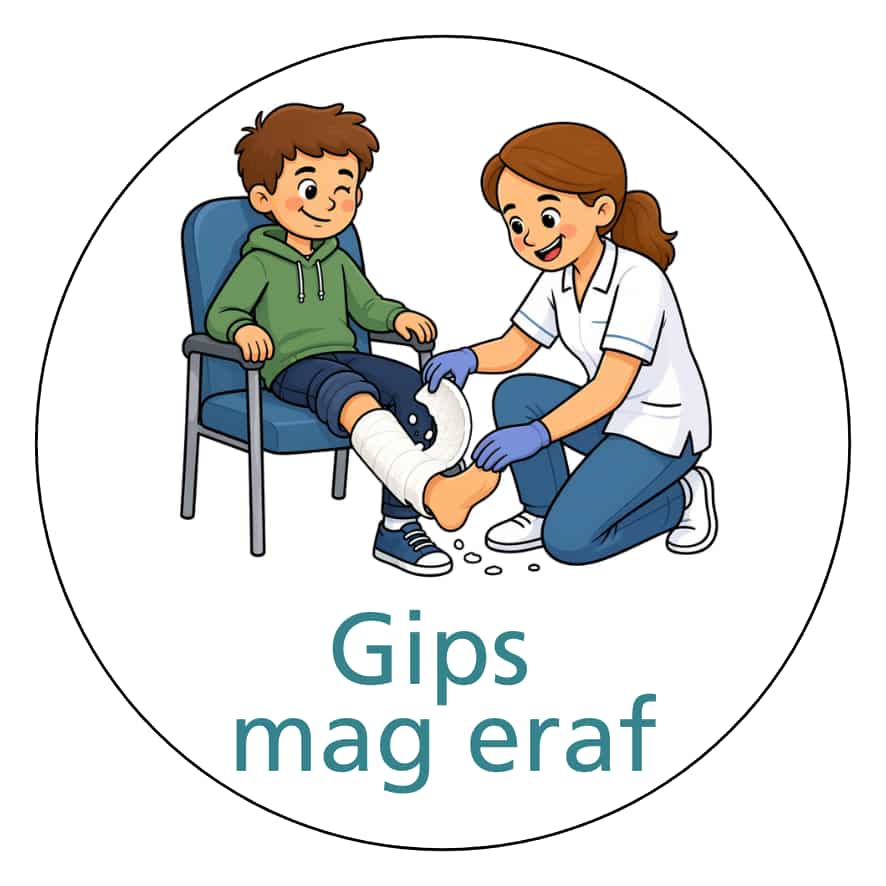 Magnetisch pictogram Gips mag eraf