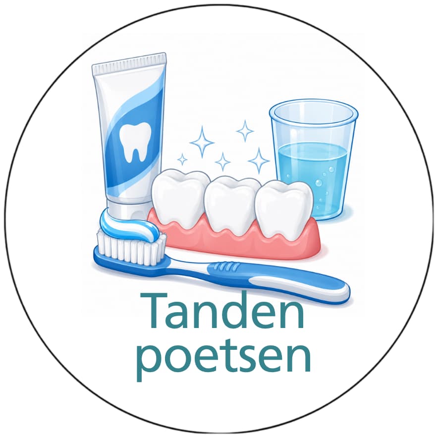 Magnetisch pictogram Tandenpoetsen