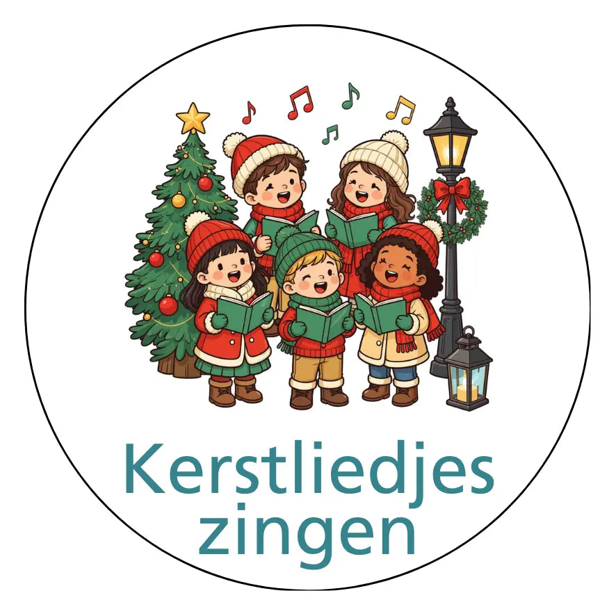 Magnetisch pictogram Kerstliedjes zingen