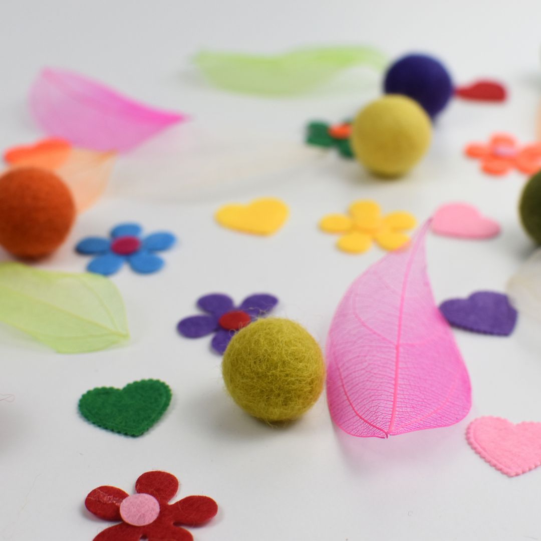 Lente Speelset Accessoires – Vilt & Organza (33 stuks)