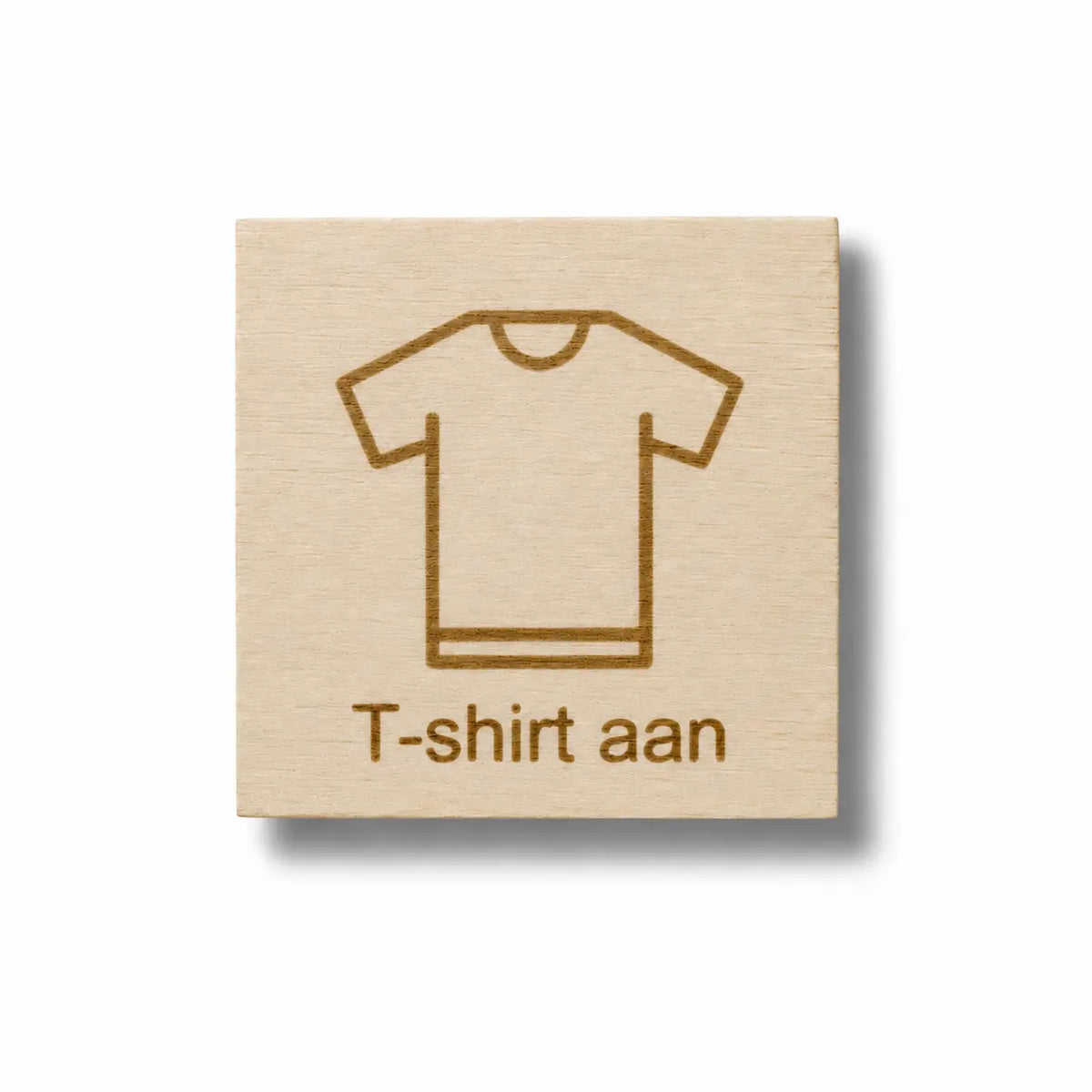 Pictogram T-shirt aan